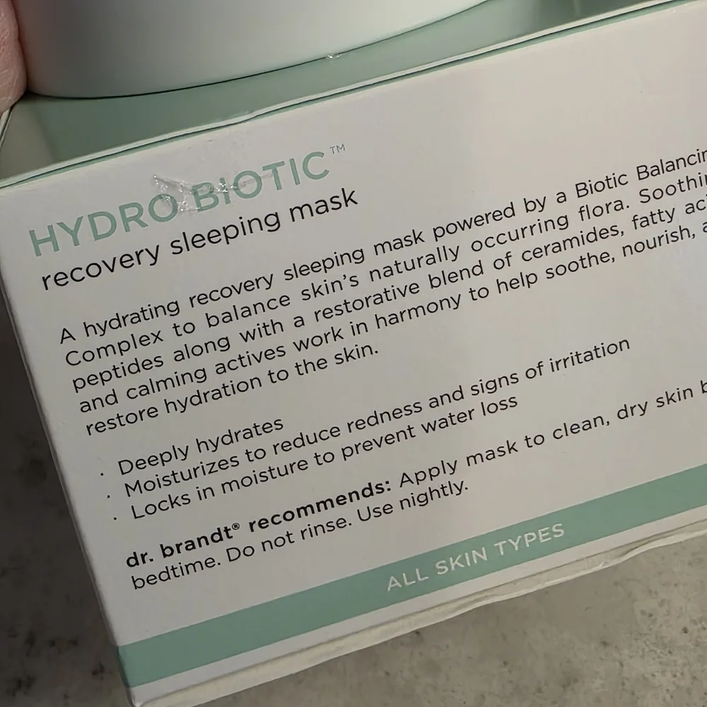 Dr. Brandt Hydro Biotic Recovery Sleeping Mask 1.7 OZ NIB